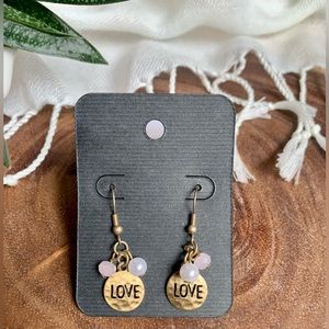 Earrings; LOVE